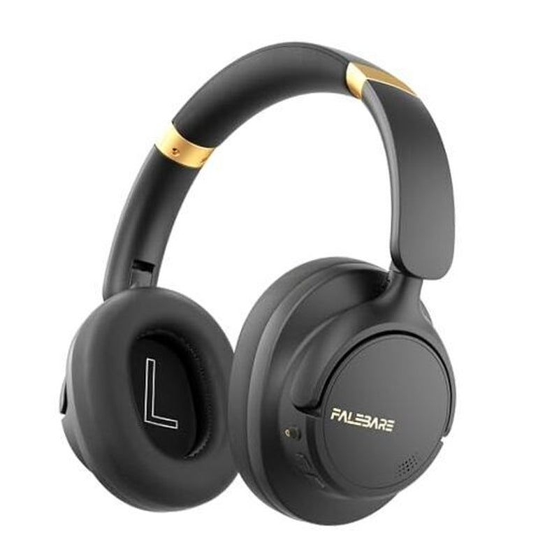 Auriculares Con Cancelación De Ruido, Auriculares Bluetooth Sobre La Oreja Negros